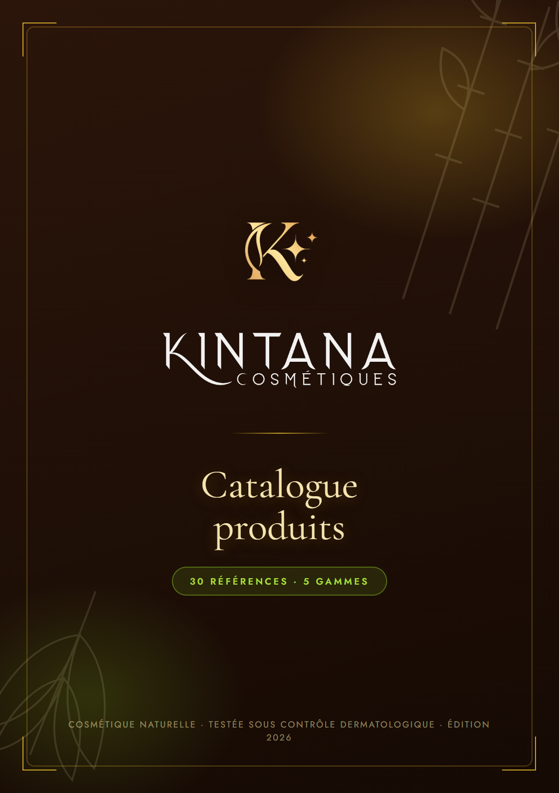 Couverture du catalogue Kintana Cosmétiques